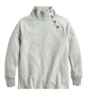J. Crew Button Collar Sweatshirt